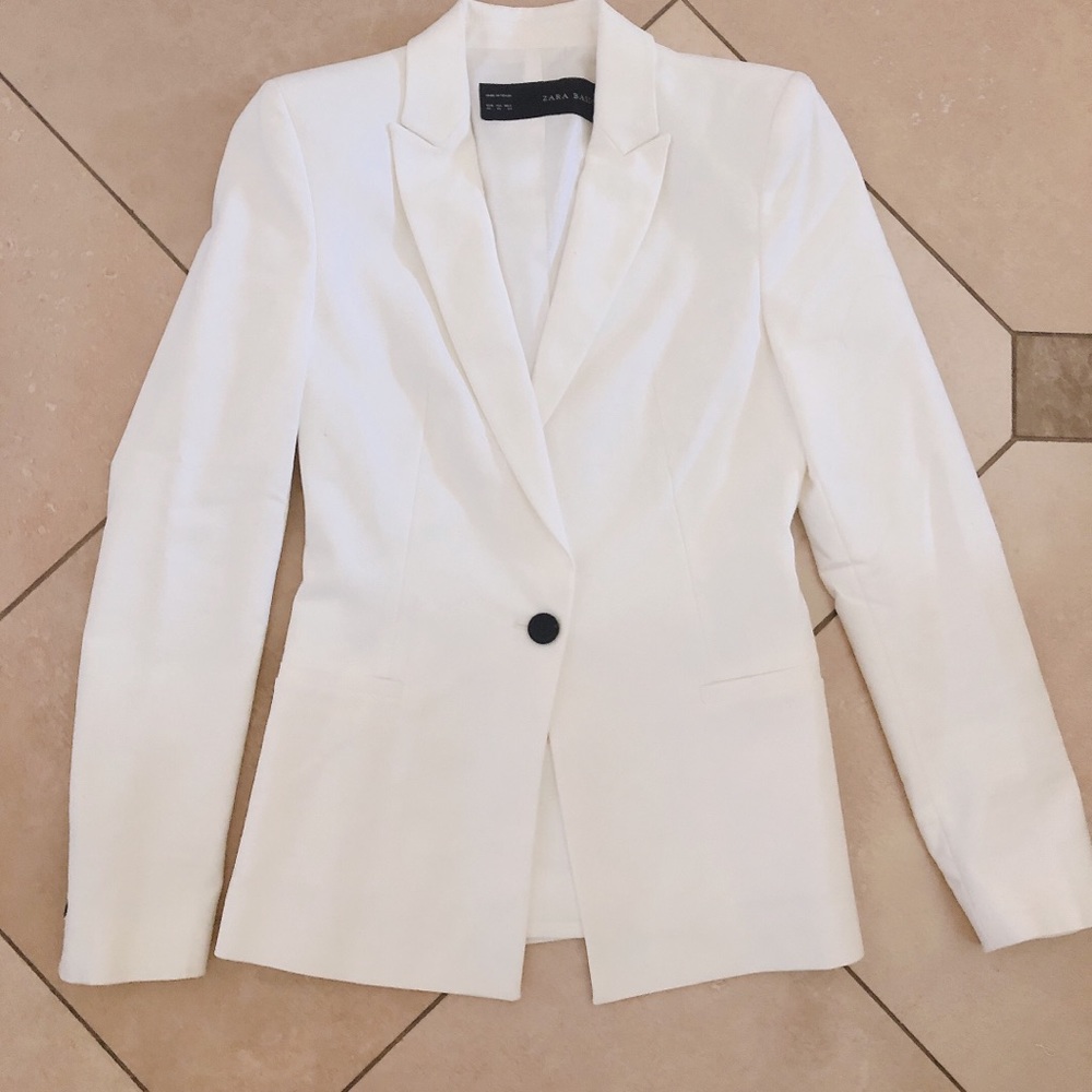 Zara WHITE blazer XS